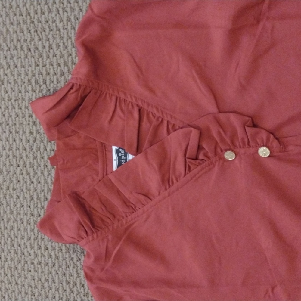 Mud Pie Ruffle Neck Tunic - Picture 2 of 9